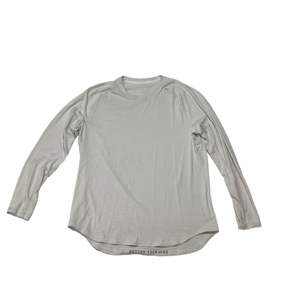 Lululemon Drysense Long Sleeve Sz XXL Heathered Vapor - Picture 3 of 10